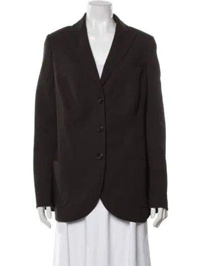 Pre-owned Akris Wool Blazer In Brown