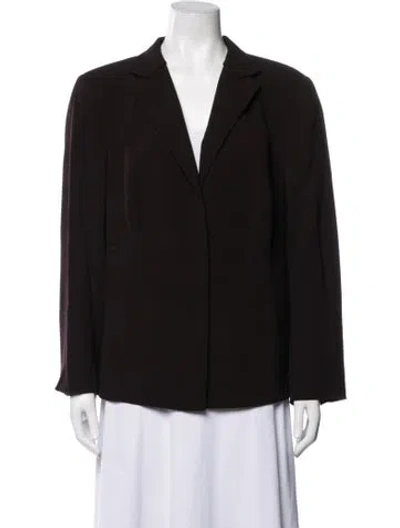 Pre-owned Akris Wool Blazer In Brown