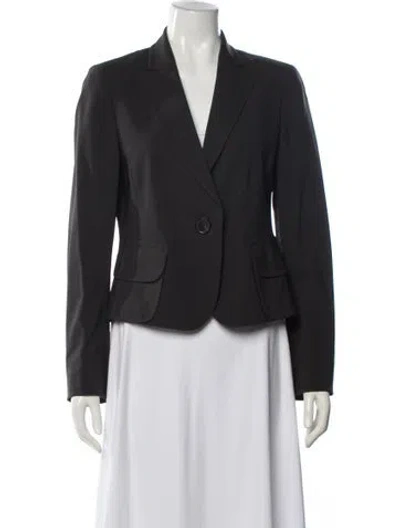 Pre-owned Akris Wool Blazer In Gray