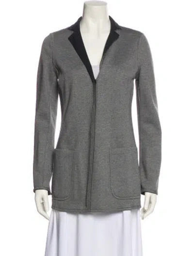 Pre-owned Akris Wool Blazer In Gray