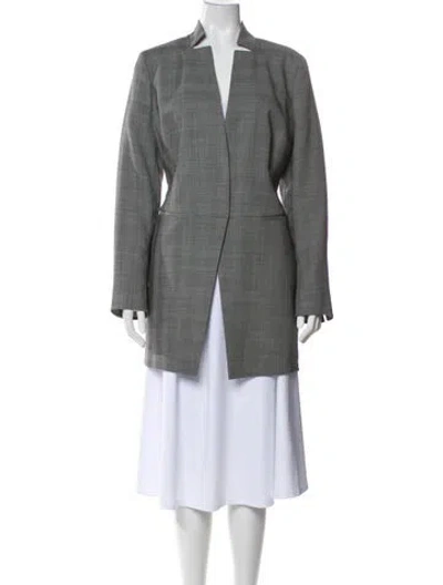 Pre-owned Akris Wool Blazer In Gray