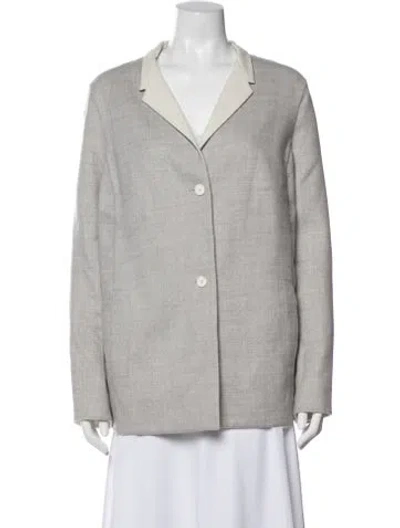 Pre-owned Akris Wool Blazer In Gray