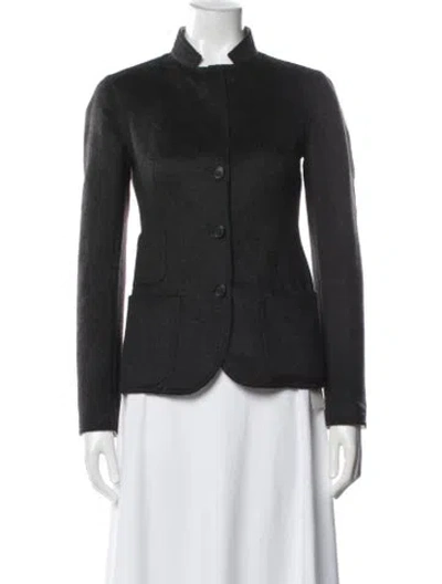 Pre-owned Akris Wool Blazer In Gray
