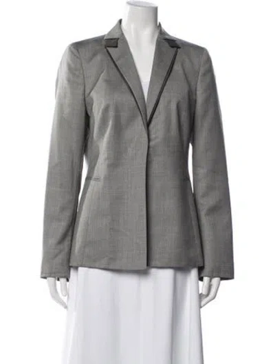 Pre-owned Akris Wool Blazer In Gray