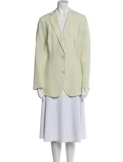 Pre-owned Akris Wool Blazer In Green