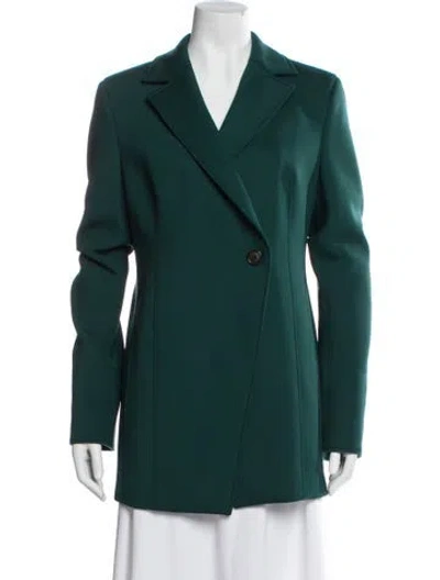 Pre-owned Akris Wool Blazer In Green