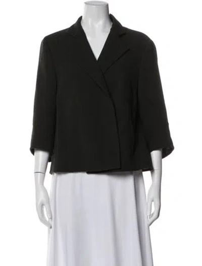 Pre-owned Akris Wool Blazer In Green