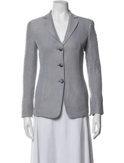 Pre-owned Akris Wool Blazer In Grey