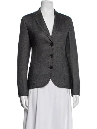 Pre-owned Akris Wool Blazer In Grey