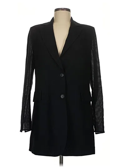 Pre-owned Akris Wool Blazer Jacket In Black