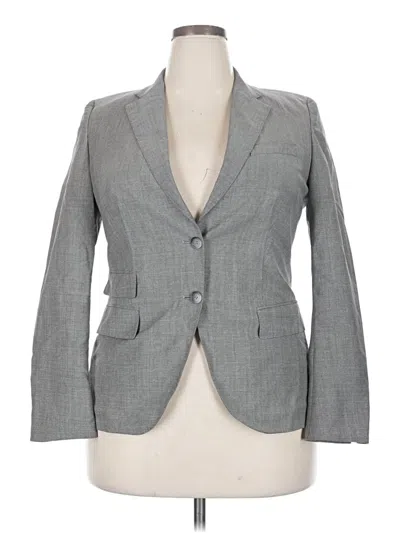 Pre-owned Akris Wool Blazer Jacket In Gray