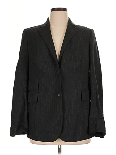 Pre-owned Akris Wool Blazer Jacket In Gray