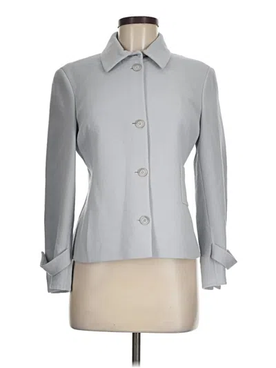 Pre-owned Akris Wool Blazer Jacket In Gray
