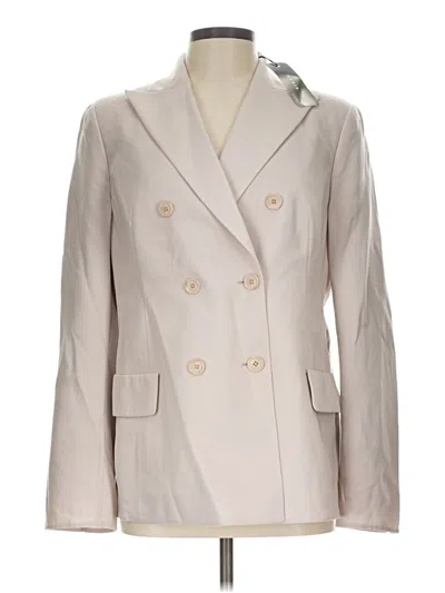 Pre-owned Akris Wool Blazer Jacket In Ivory