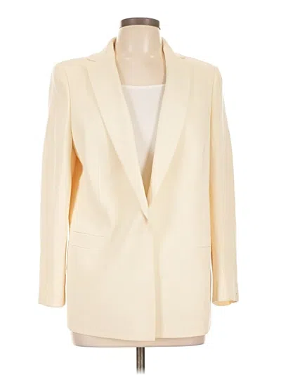 Pre-owned Akris Wool Blazer Jacket In White