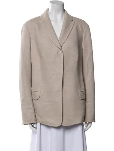 Pre-owned Akris Wool Blazer In Neutral