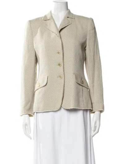 Pre-owned Akris Wool Blazer In Neutral
