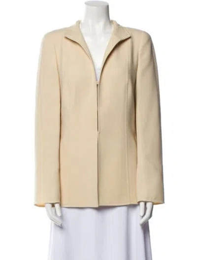 Pre-owned Akris Wool Blazer In Neutral
