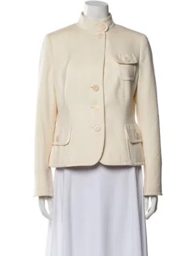 Pre-owned Akris Wool Blazer In Neutral