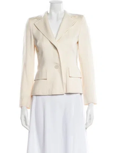 Pre-owned Akris Wool Blazer In Neutral