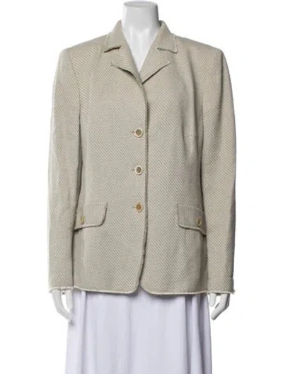 Pre-owned Akris Wool Blazer In Neutral
