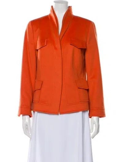 Pre-owned Akris Wool Blazer In Orange