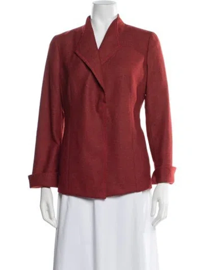Pre-owned Akris Wool Blazer In Orange