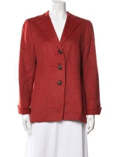 Pre-owned Akris Wool Blazer In Orange