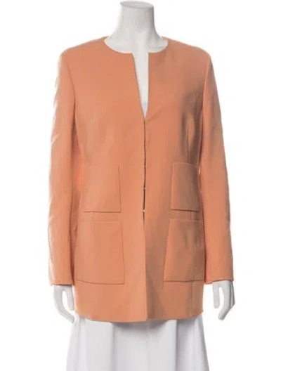 Pre-owned Akris Wool Blazer In Orange
