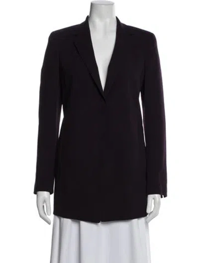 Pre-owned Akris Wool Blazer In Purple