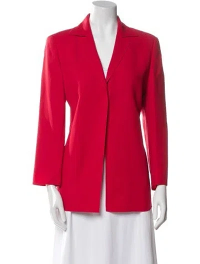 Pre-owned Akris Wool Blazer In Red