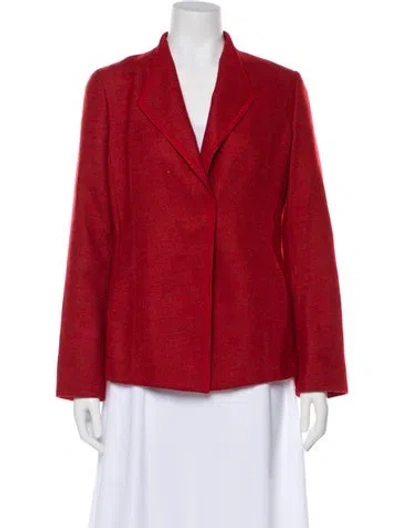 Pre-owned Akris Wool Blazer In Red