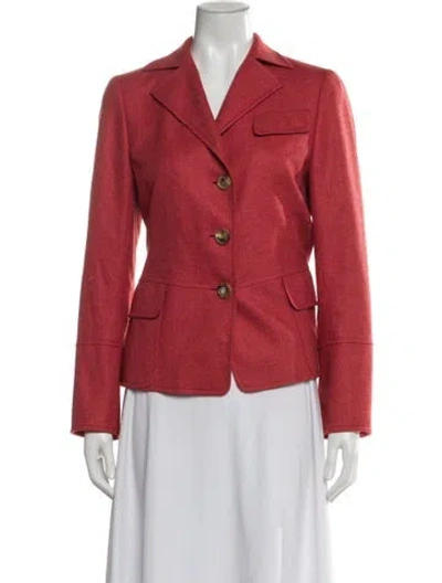 Pre-owned Akris Wool Blazer In Red