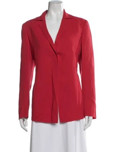 Pre-owned Akris Wool Blazer In Red