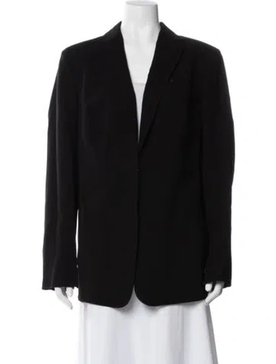 Pre-owned Akris Wool Blazer W/ Tags In Black