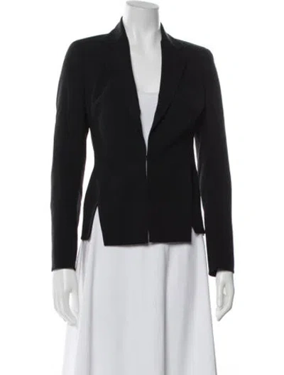 Pre-owned Akris Wool Blazer W/ Tags In Black