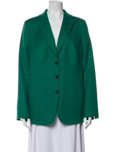 Pre-owned Akris Wool Blazer W/ Tags In Green