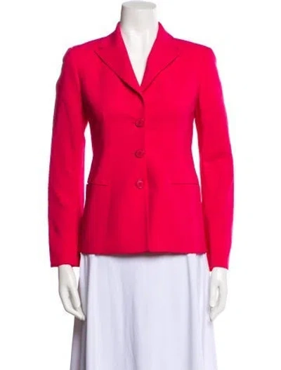 Pre-owned Akris Wool Blazer W/ Tags In Pink