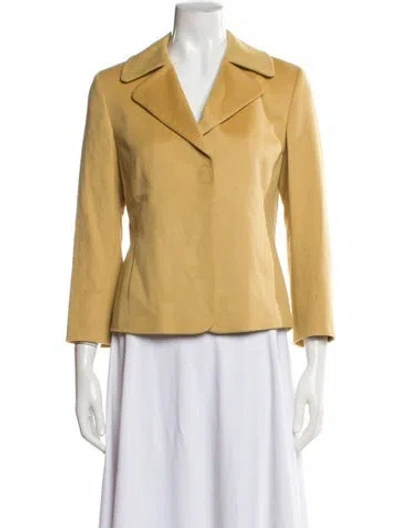 Pre-owned Akris Wool Blazer In Yellow