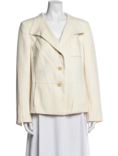 Pre-owned Akris Wool Blazer In Yellow