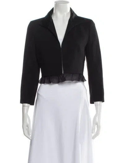Pre-owned Akris Wool Bolero In Black
