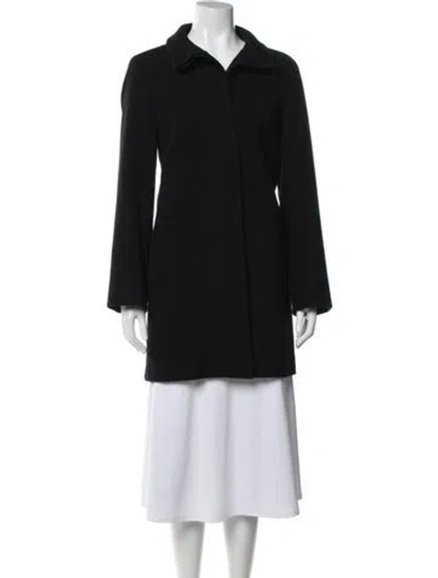 Pre-owned Akris Wool Coat In Blue
