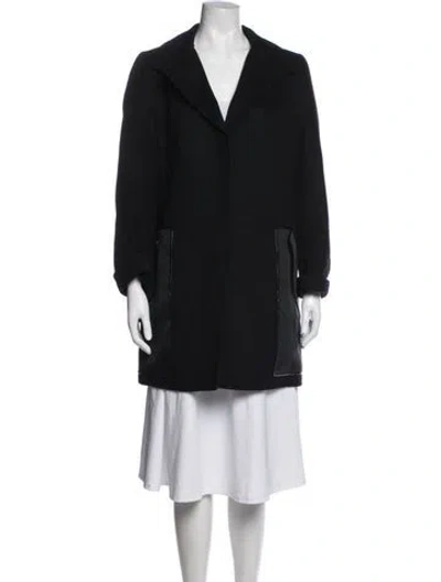 Pre-owned Akris Wool Coat In Blue