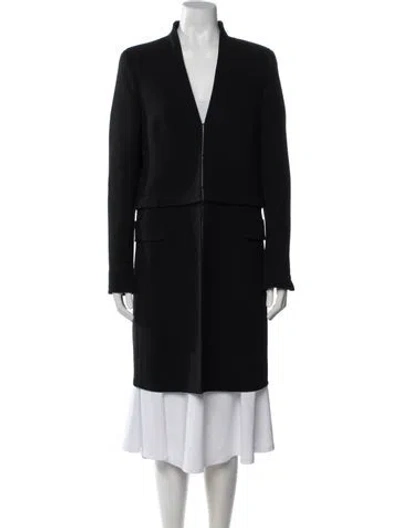 Pre-owned Akris Wool Coat In Blue