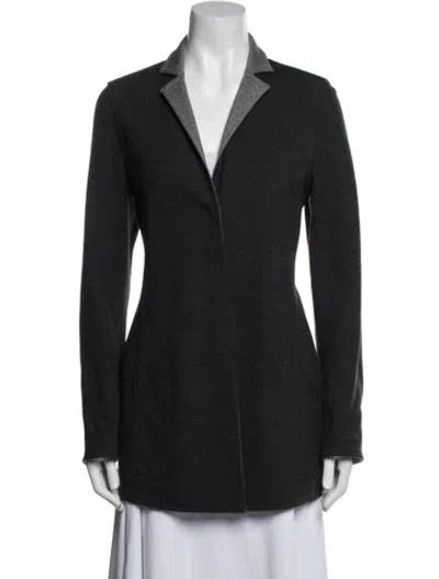 Pre-owned Akris Wool Coat In Gray