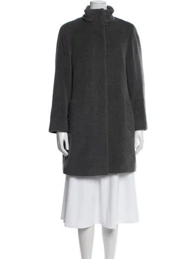 Pre-owned Akris Wool Coat In Grey