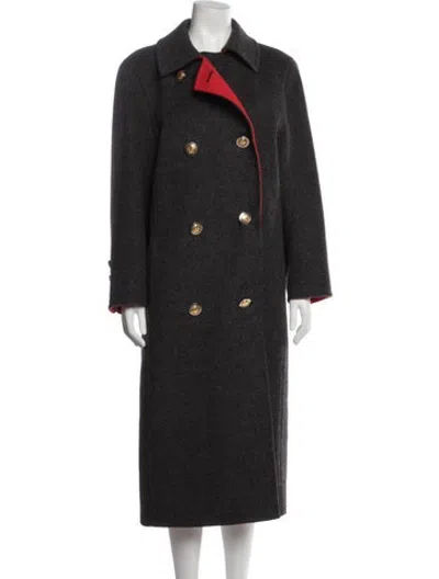 Pre-owned Akris Wool Coat In Grey