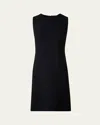 Akris Wool Crepe Double-face Dress In Black
