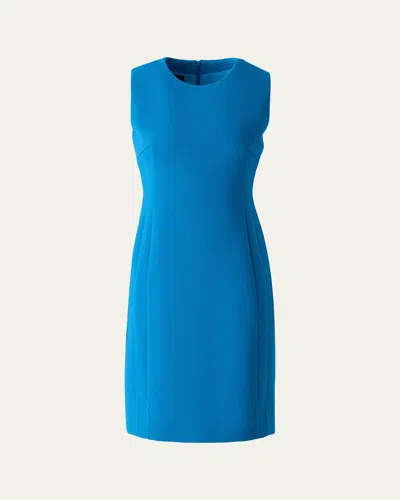 AKRIS WOOL CREPE SHEATH DRESS