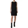 Akris Cashmere Double-face Knit Sleeveless Dress In Black